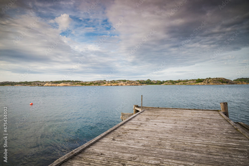 Sweden, Bohuslan, Salto Island, pier