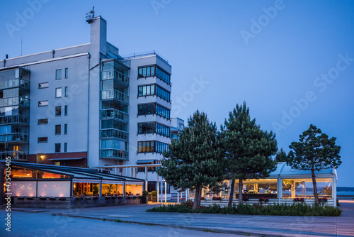 Konstfotografi Sweden, Vastmanland, Vasteras, new residential buildings of the Munkangen harbor
