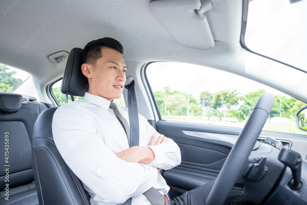 Smart self driving car concept Smart self driving car concept