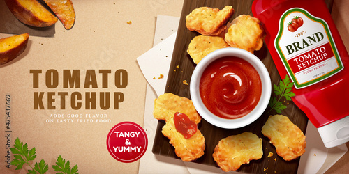 Tomato ketchup banner ad