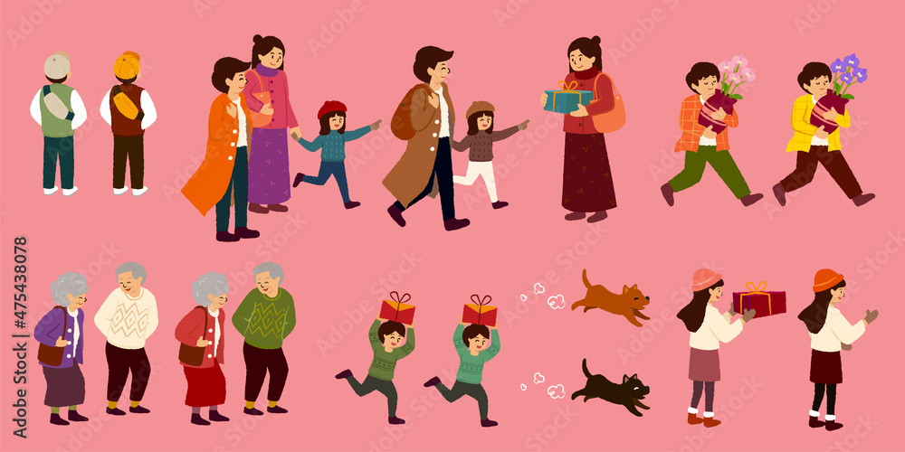 Asian characters for CNY Asian characters for CNY