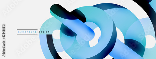 Circle abstract background. Vector illustration for wallpaper banner background card or landing page