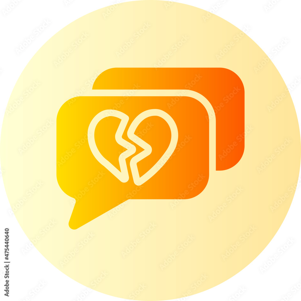 Dislike gradient icon