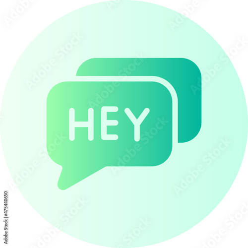 hey gradient icon