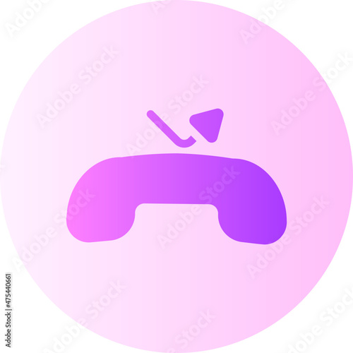 missed call gradient icon
