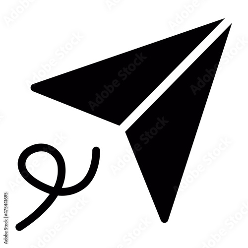 send message glyph icon
