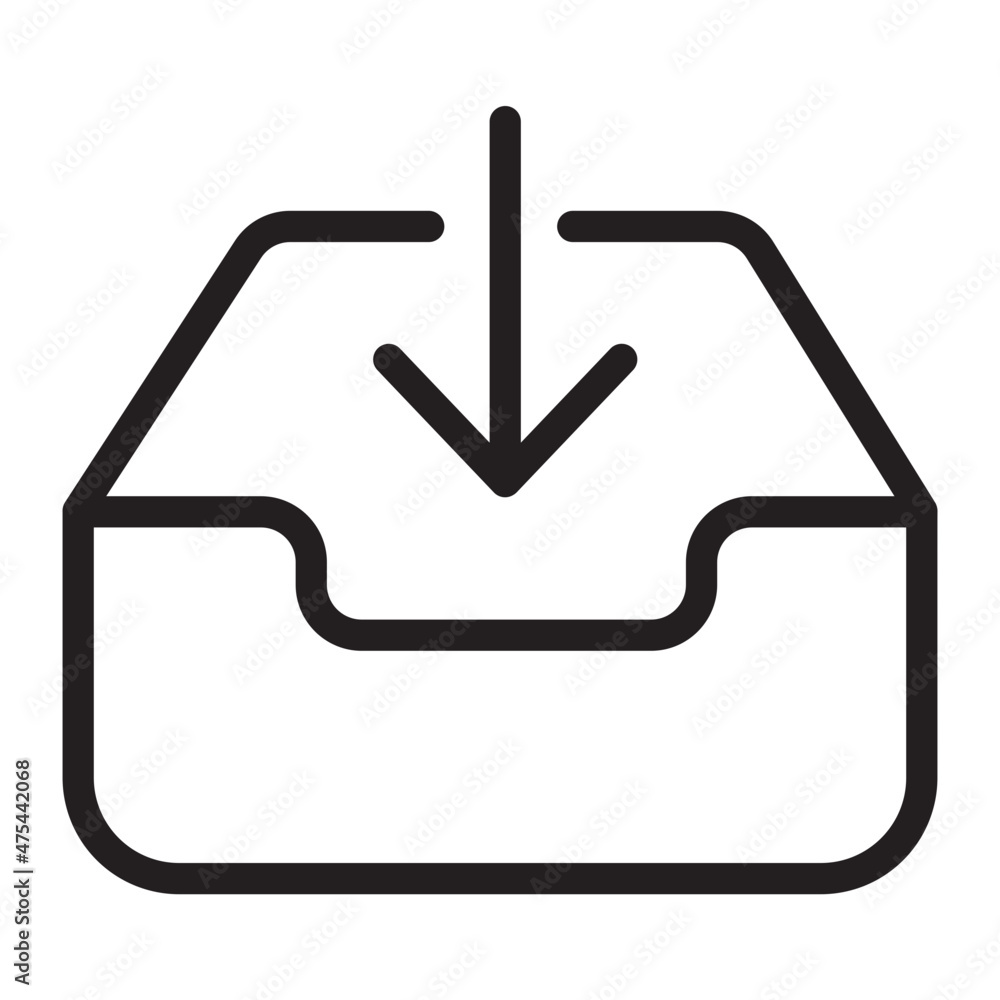 inbox line icon inbox line icon