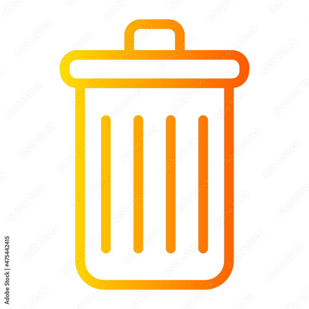 delete gradient icon