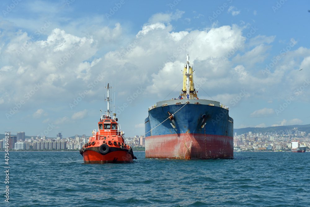 Fototapeta premium cargo ship in port