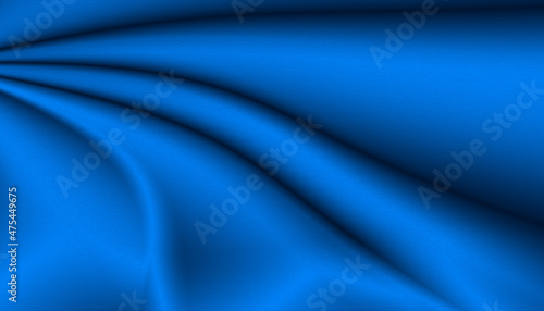Abstract textured gradient blue satin silk background