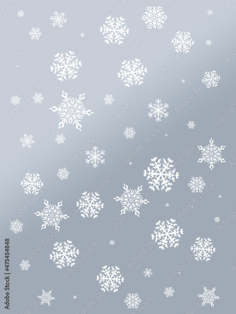 Colored snowflakes on a gradient background. Colored snowflakes on a gradient background.