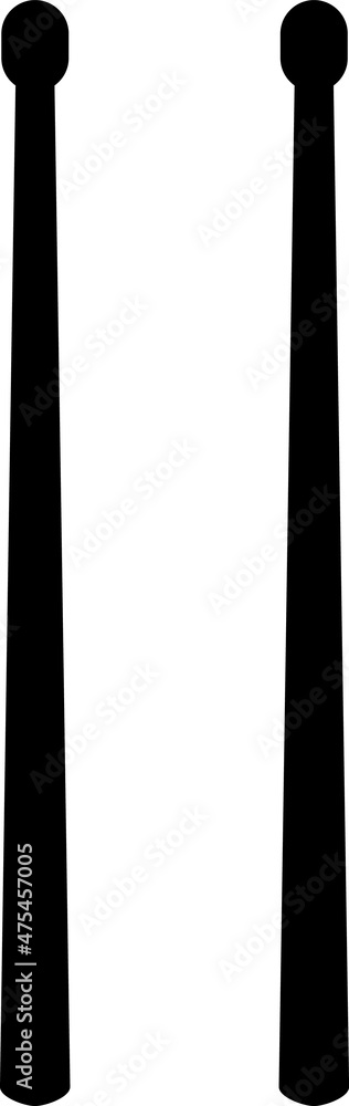Drum sticks simple icon on white background.eps Drum sticks simple icon on white background.eps