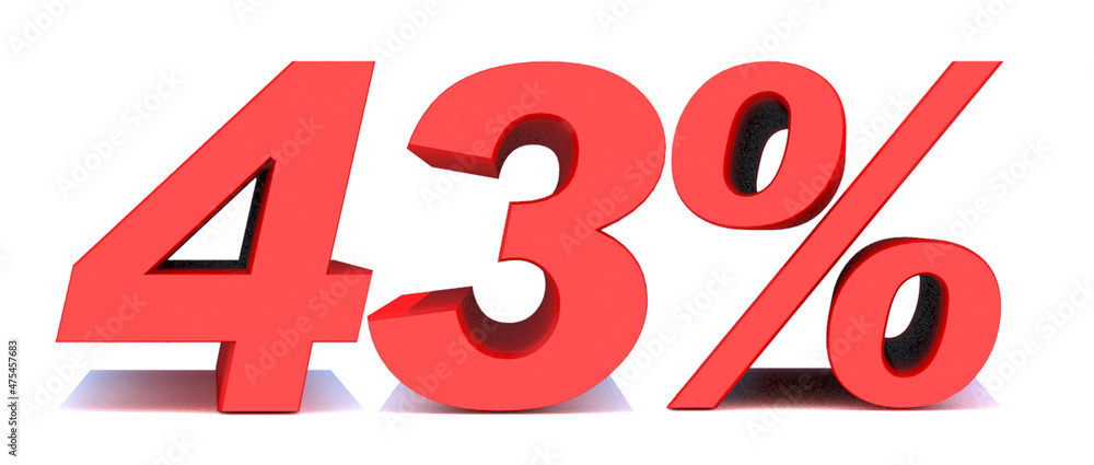 43 Percent off 3d Sign on White Background, Special Offer 4%3 Discount Tag, Sale Up to 43 Percent Off,big offer, Sale, Special Offer Label, Sticker, Tag, Banner, Advertising, offer Icon 43 Percent off 3d Sign on White Background, Special Offer 4%3 Discount Tag, Sale Up to 43 Percent Off,big offer, Sale, Special Offer Label, Sticker, Tag, Banner, Advertising, offer Icon