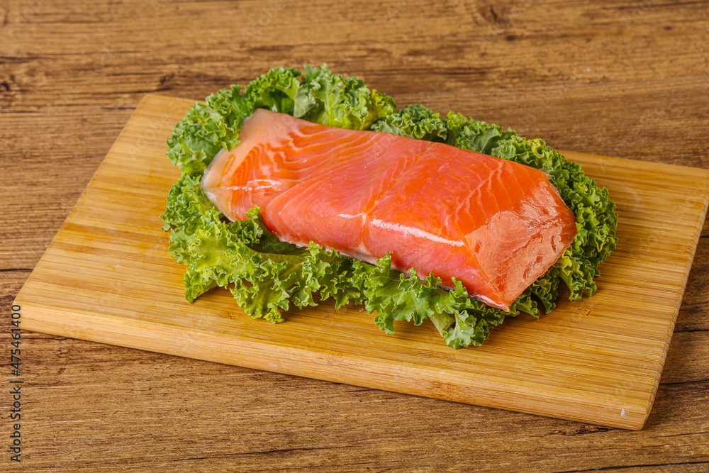 Salmon fillet slice for cooking Salmon fillet slice for cooking