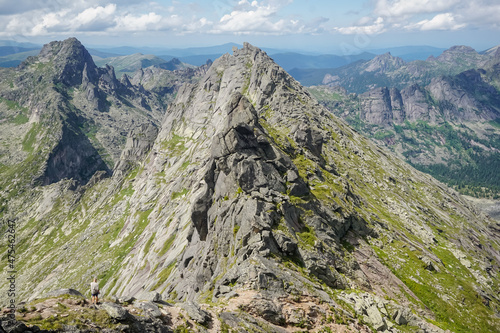 Beautiful rocks and mountains in the Ergaki nature reserve