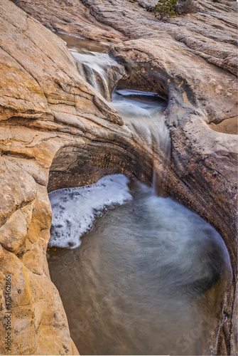 Fotografie, Obraz Whirlpools, Escalante, Utah, USA. Sunrise