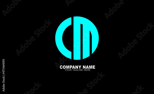 CM logo, Abstract monogram letter alphabet logo design vector templates, business corporate templates, company logo design 
