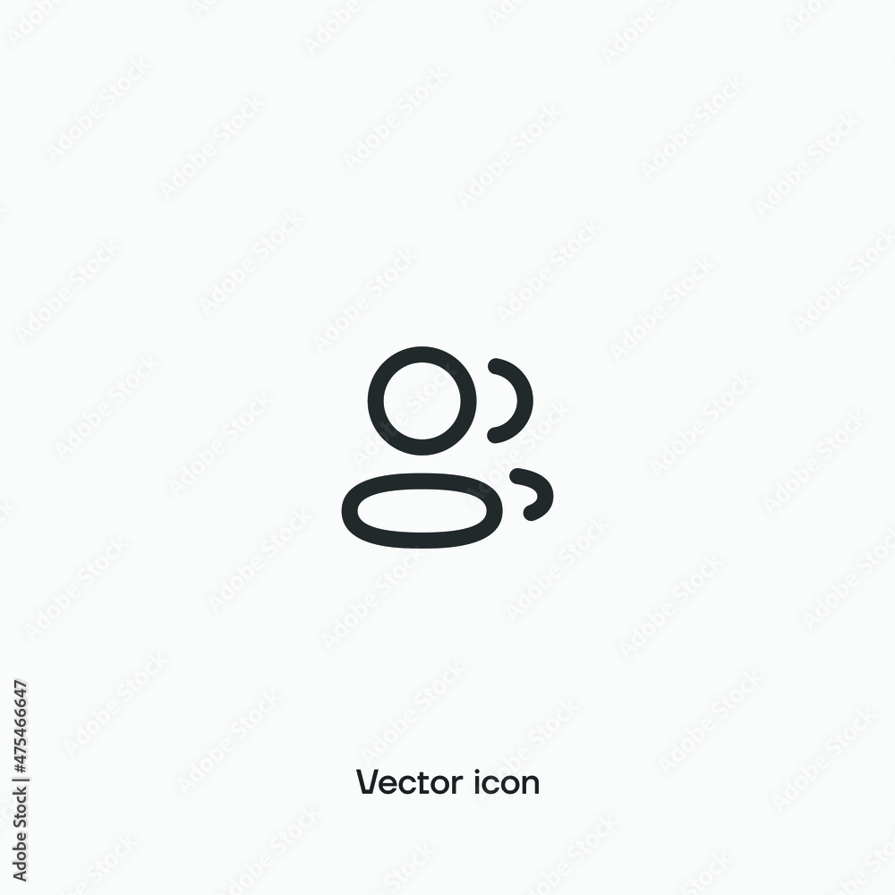 Obraz premium Users, team vector icon for UI/UX. Premium quality.