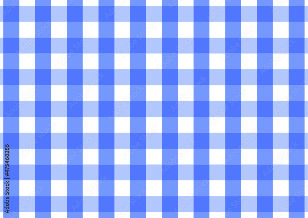 Gingham classic pattern in blue and white colours. Seamless vichy check plaid graphic for scarf, tablecloth, wrapping, packaging, or other modern summer fabric design. Trendy pattern for summer Gingham classic pattern in blue and white colours. Seamless vichy check plaid graphic for scarf, tablecloth, wrapping, packaging, or other modern summer fabric design. Trendy pattern for summer