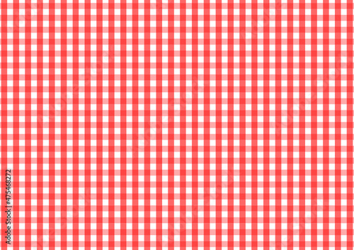 ed Gingham seamless pattern. Texture from rhombus/squares for - plaid, tablecloths, clothes, shirts, dresses, paper, bedding, blankets, quilts and other textile products. Vector illustration
