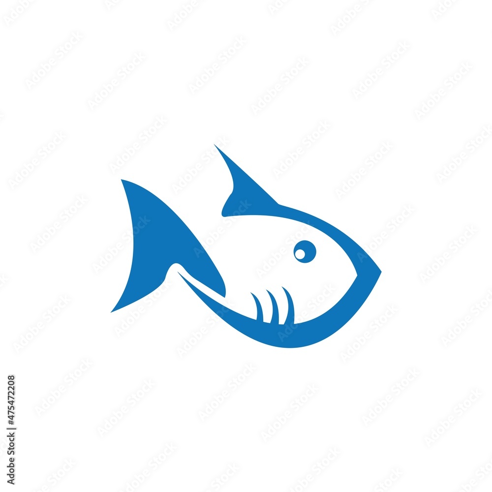 Fish logo template. Creative vector symbol Fish logo template. Creative vector symbol