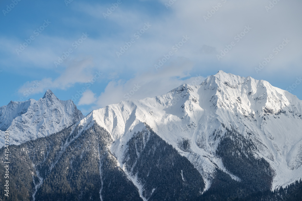 snow mountain closeup snow mountain closeup