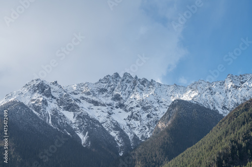 snow mountain natural background © chungking