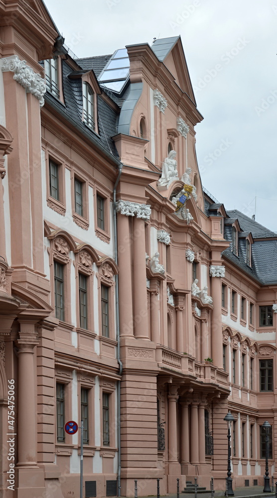 Historische Fassade in der Altstadt von Mainz, Rheinland - Westfalen
