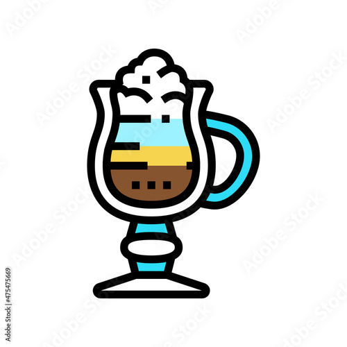 vennese coffee color icon vector. vennese coffee sign. isolated symbol illustration