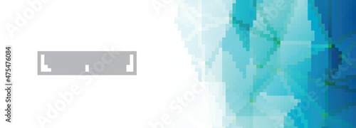 Modern blue polygon banner background