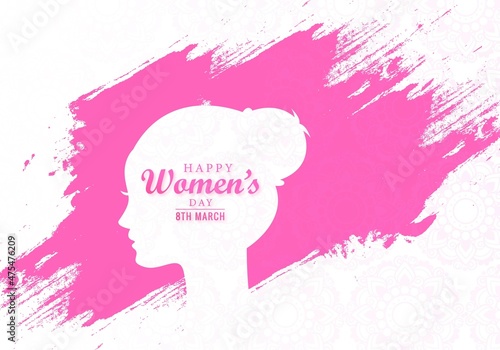 .Happy Women's Day celebrations concept card design