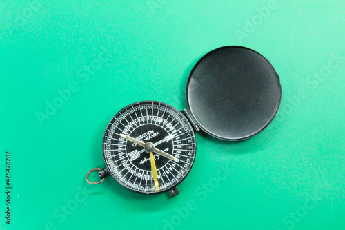 Sticker Malaysia, kuala Terengganu 17 Disember 2021 : a Qibla compass used to know the direction of Qibla