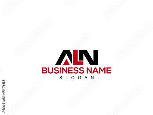 ALN Abstract initial monogram letter logo, alphabet al logo icon design
