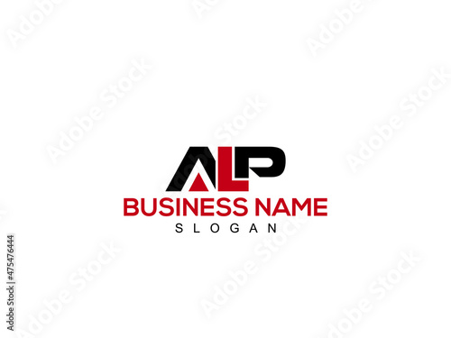 ALP Abstract initial monogram letter logo, alphabet al logo icon design