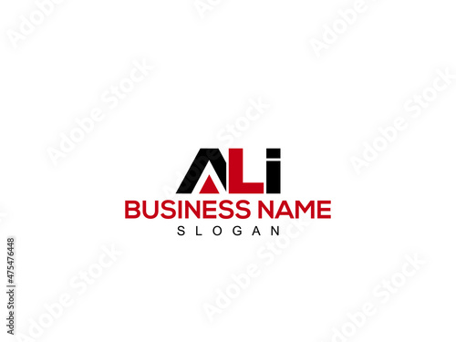 ALI Abstract initial monogram letter logo, alphabet al logo icon design photo