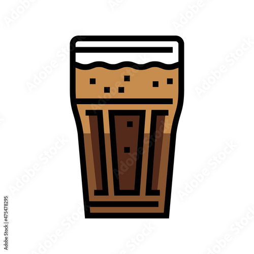 chocolate coffee color icon vector. chocolate coffee sign. isolated symbol illustration