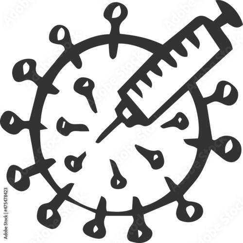 covid corona virus icon