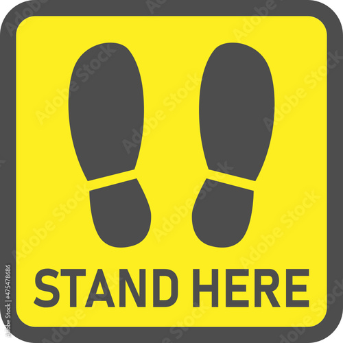 guideline distancing icon