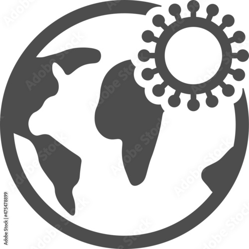 covid corona virus icon