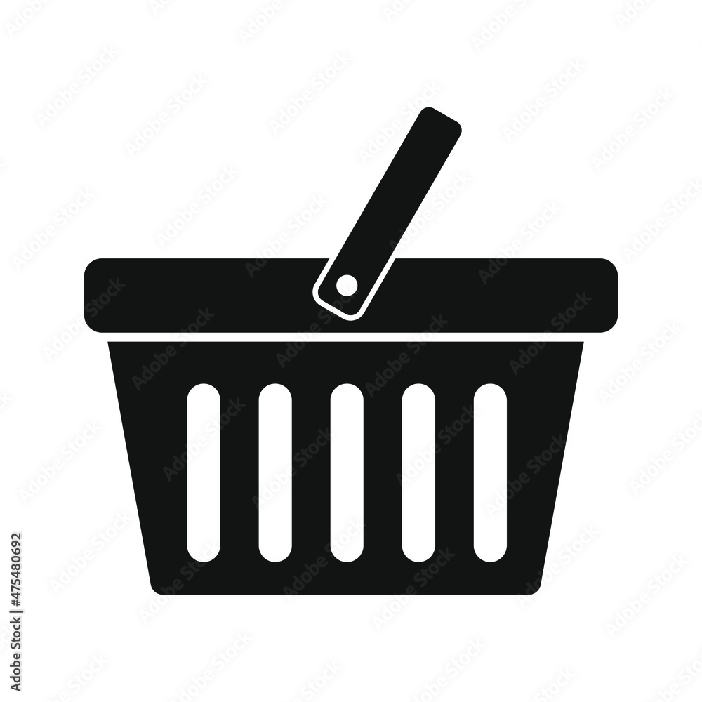 Shopping basket icon - vector illustration Shopping basket icon - vector illustration