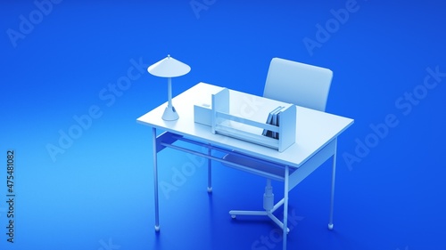 テーブルと椅子の背景素材