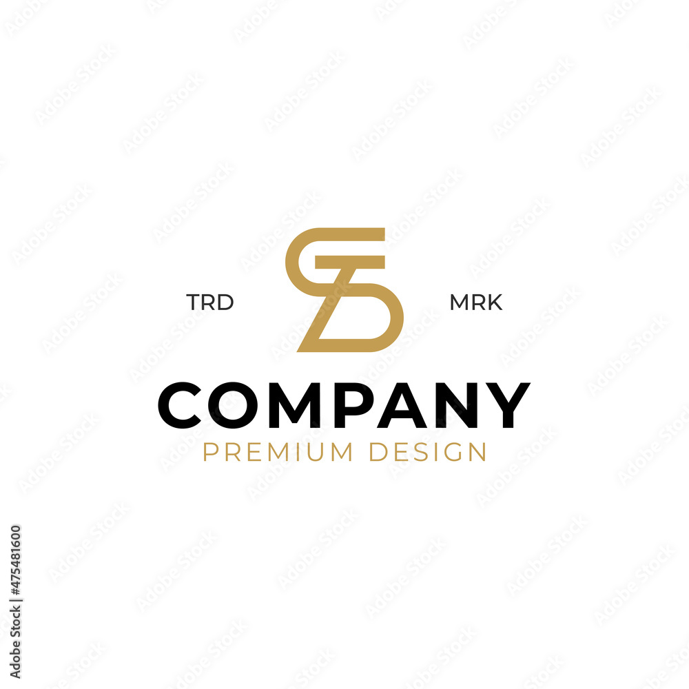 elegant luxury letter ST simple logo design for corporate identity elegant luxury letter ST simple logo design for corporate identity