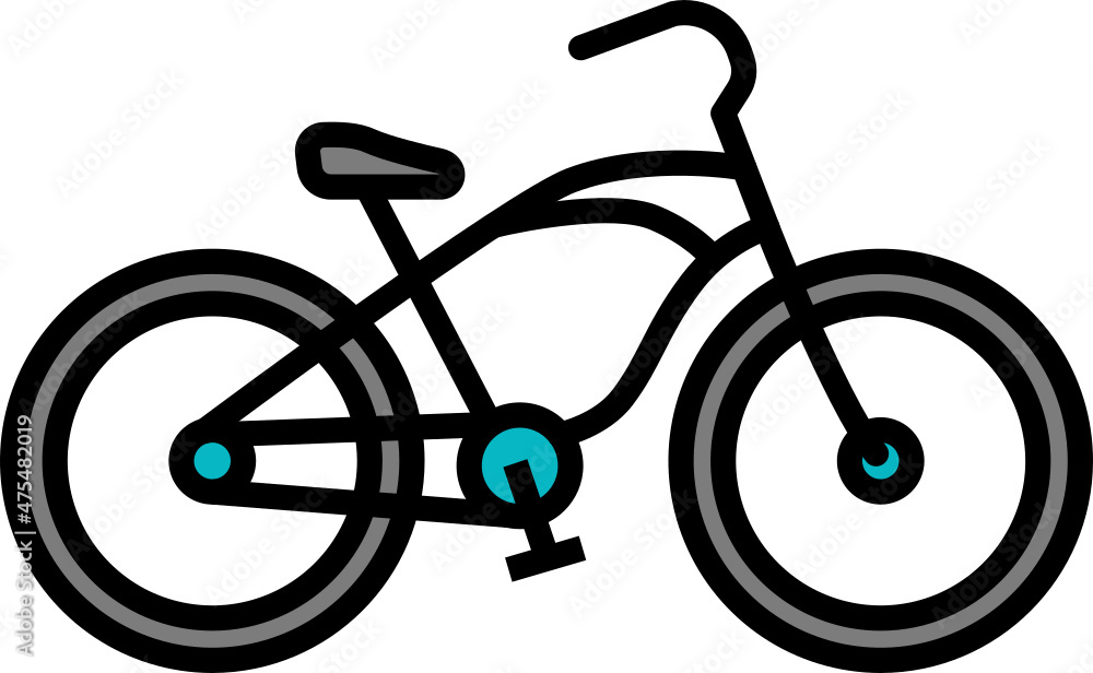 Cruisers Bikes Icon. Bicycle concept icon style Cruisers Bikes Icon. Bicycle concept icon style