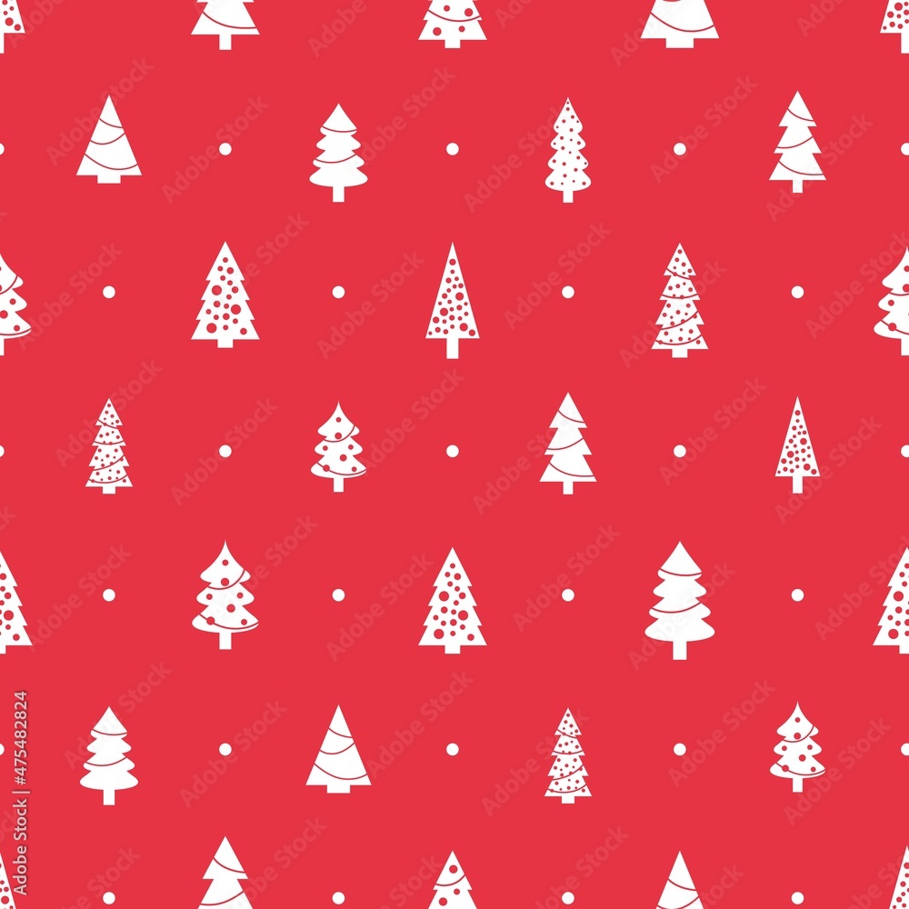Christmas trees seamless vector Christmas trees seamless vector