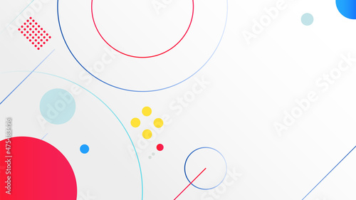 Digital geometric tech elements abstract background