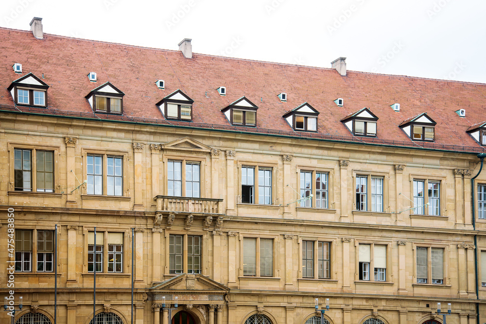 Antique building view in Old Town Munich, Germany