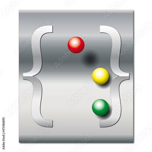 Klammerlogo Kugeln 5