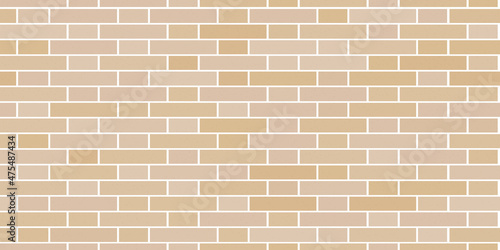 Brick. Wall. Brickwork. Seamless pattern blocks. Vector illustration of a wall in a flat style.