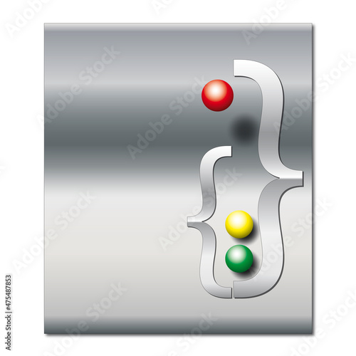 Klammerlogo Kugeln 10