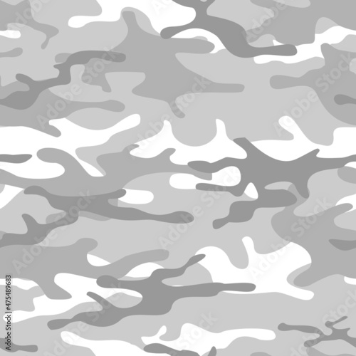 Camouflage seamless pattern. Abstract camo from spots. Print on fabric and textiles. Vector illustration.